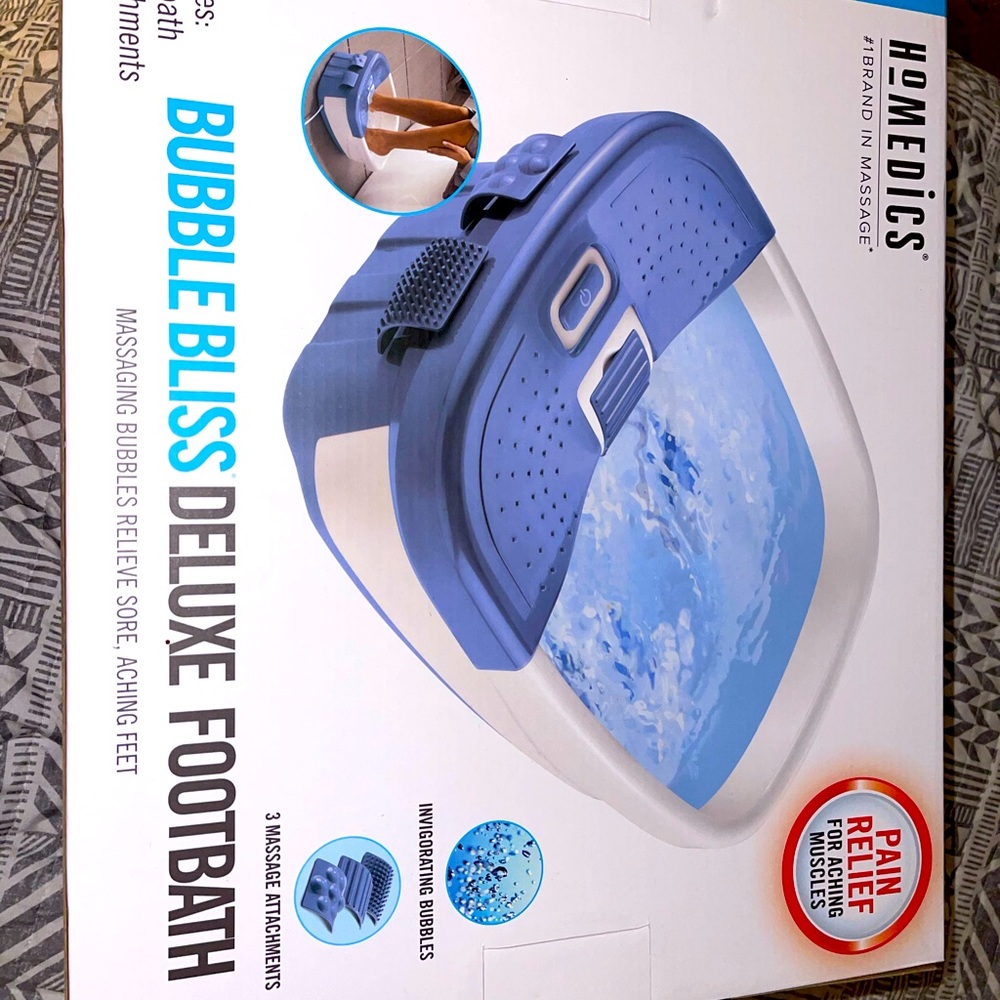 HomEdics Bubble Bliss Deluxe foot bath